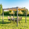 Kerti pergola poliészter tetővel, PA bevonattal 180g 3 x 3m aumina